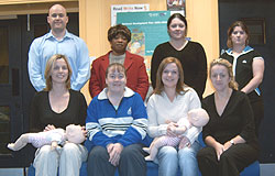 Back row L-R: Neil McCormack (instructor) Okafor Ebere Mercy, Suzanne Irwin, Catriona Lawrence. Front row L-R: Sinead Dixon, Edel Gaffney, Leona Brady, Lisa walsh (manager in Resource centre).