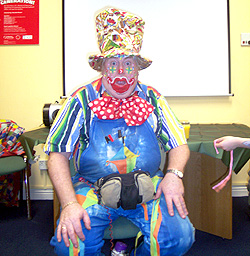 Philip Clarke was the clown
