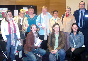 Pictured above are some of the attendees and the members of the group